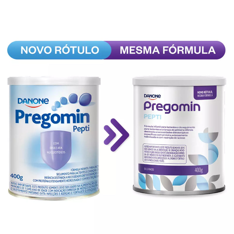 Pregomin Pepti - 400g - Danone - novo rótulo